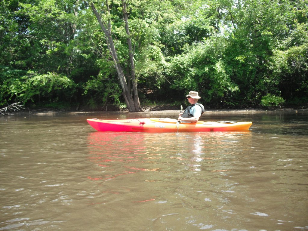 Dan is sporting a new kayak this season.